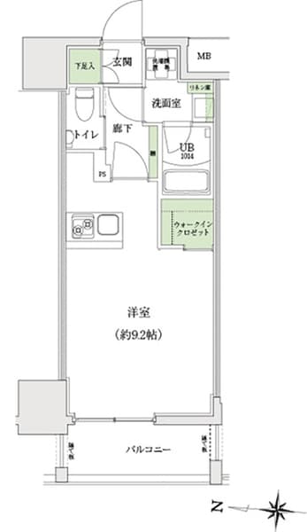 ＳＴＡＮＤＺ大島 7階の間取り 1