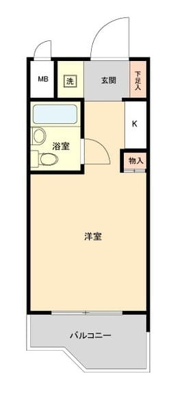 グラビス都立大学 3階の間取り 1