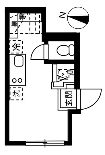 Blossom Terrace ASAKUSA 1階の間取り 1