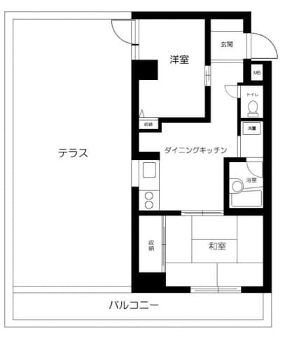 日暮里駅 徒歩5分 マンション 5階の間取り 1