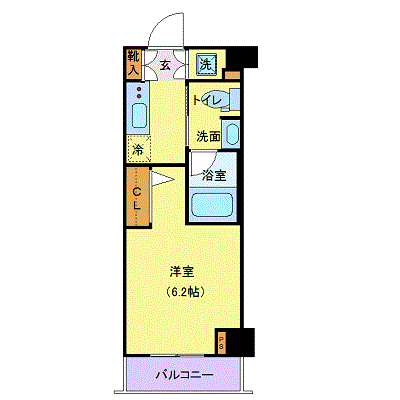 XEBEC千鳥町 7階の間取り 1