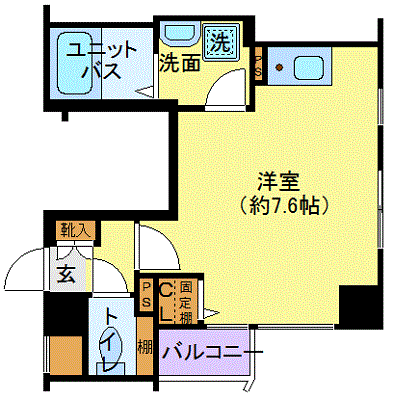 グランティアラ東京EAST 3階の間取り 1