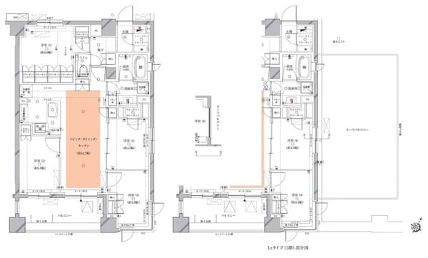 Ｏｐｕｓ　ｒｅｓｉｄｅｎｃｅ　Ｍｅｇｕｒｏ　Ｓｅｎｚｏｋｕ 6階の間取り 1