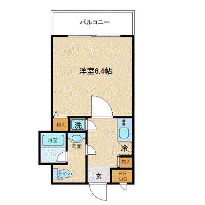 エクセリア大山 7階の間取り 1