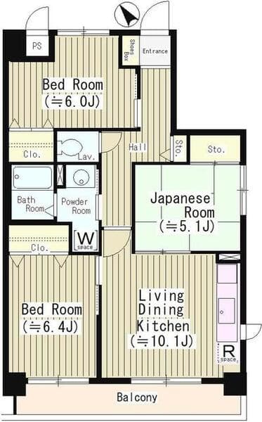 ソシエ長崎第二 3階の間取り 1