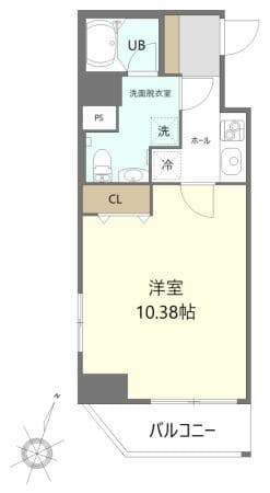 HOPE CITY 秋葉原 11階の間取り 1