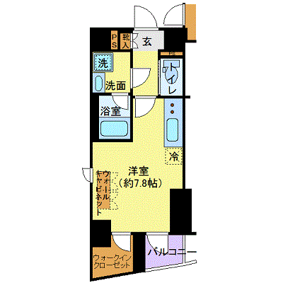 フェルクルール秋葉原 3階の間取り 1