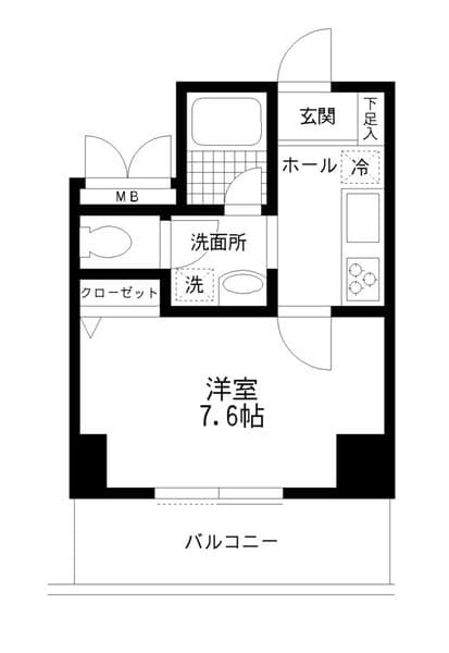 フルグラール池袋 2階の間取り 1