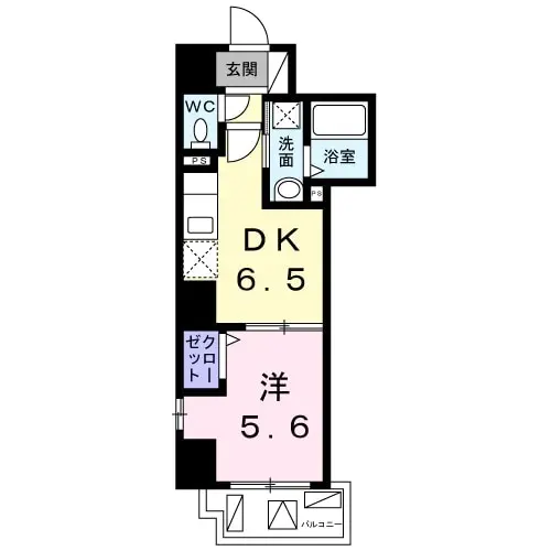 リヴェール　奥浅草 7階の間取り 1