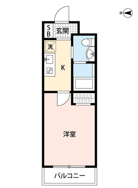 スカイコート品川御殿山ＷＥＳＴ 1階の間取り 1