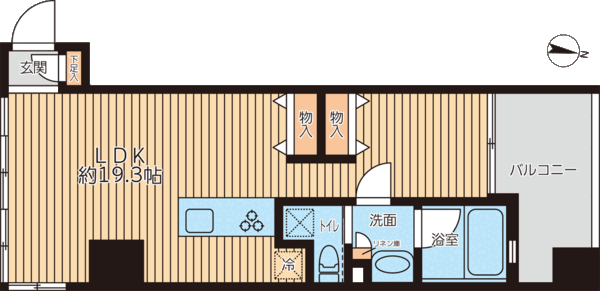 プライマルフロント錦糸町 3階の間取り 1