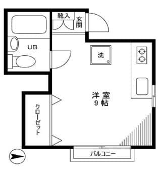 松井ビル 4階の間取り 1