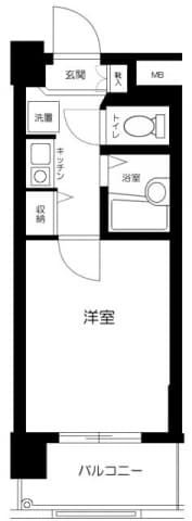 戸越銀座駅 徒歩4分 マンション 5階の間取り 1