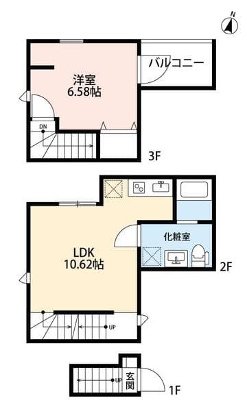 パラシオ板橋 2階の間取り 1