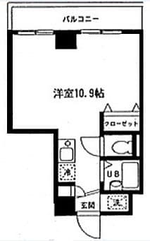 コート富士館 2階の間取り 1