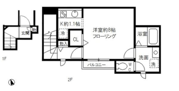 ｍａｉｓｏｎ ｄｅ Ｌ’Ｈｉｒｏｎｄｅｌｌｅ曳舟 2階の間取り 1