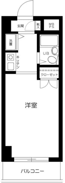 板橋本町駅 徒歩1分 マンション 3階の間取り 1