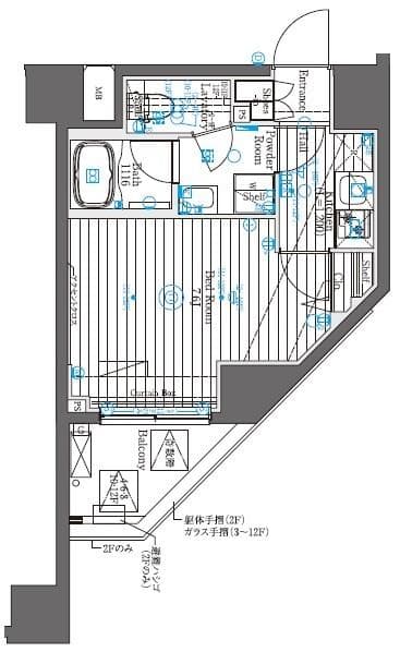 ベルグレード大山 704の間取り 1