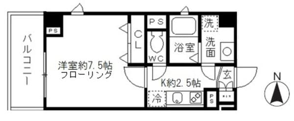 リヴェールタワー綾瀬 3階の間取り 1