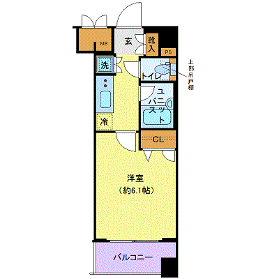 コンシェリア大森山王 6階の間取り 1