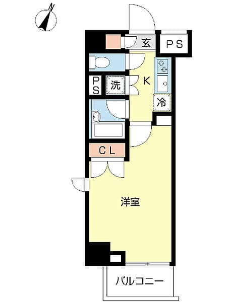 スカイコート板橋区役所前 7階の間取り 1