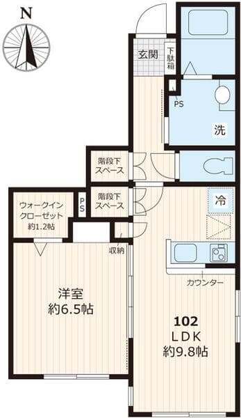 ブランメゾン三軒茶屋 1階の間取り 1