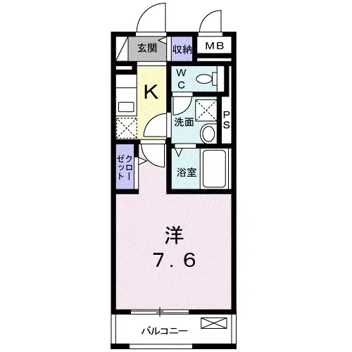 ヴィラージュ柴又 1階の間取り 1