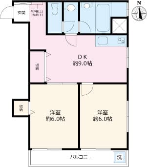 スタジオ谷中 3階の間取り 1