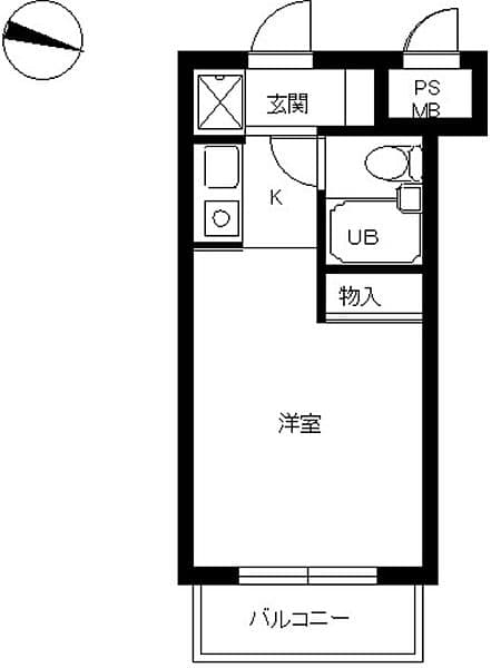 スカイコート高円寺第3 3階の間取り 1