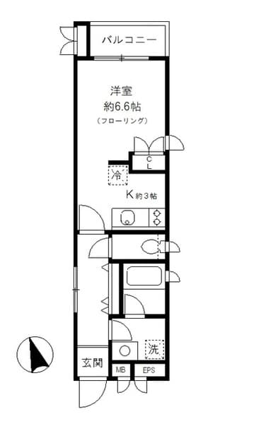 ヴィラあざみ 1階の間取り 1