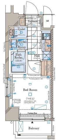 コンシェリア南麻布 ＜ＴＯＫＹＯ ＰＲＥＭＩＵＭ＞ ＥＡＳＴ 10階の間取り 1