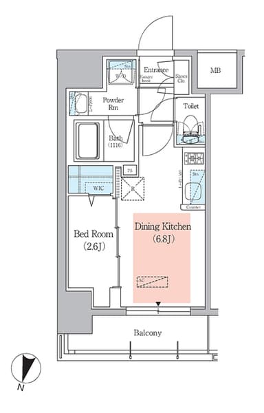 アーバネックス千代田淡路町 9階の間取り 1