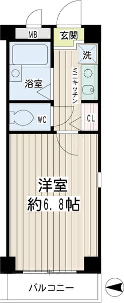 コンフォート松が谷 3階の間取り 1