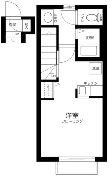 板橋本町駅 徒歩3分 アパート 2階の間取り 1