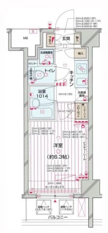 パレステュディオ南麻布 5階の間取り 1