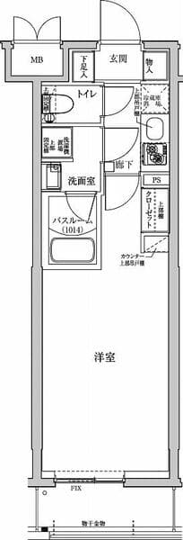 アルテカーサアリビエ東京イースト 1階の間取り 1