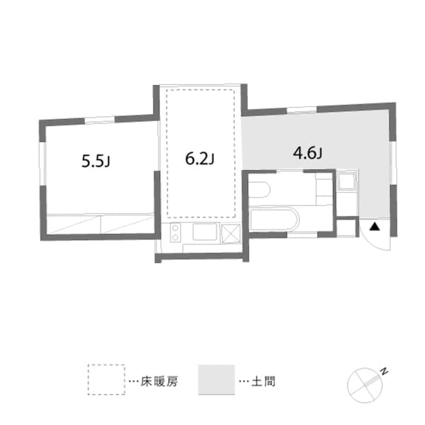 blocco 4階の間取り 1