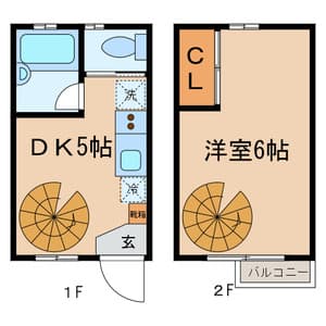 プレイス下落合 1階の間取り 1