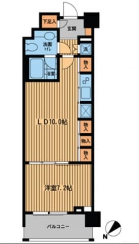 プライムアーバン日本橋横山町 11階の間取り 1