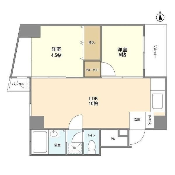 パサージュ京西 9階の間取り 1