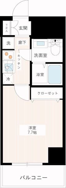 ＭＡＸＩＶ一之江 502の間取り 1