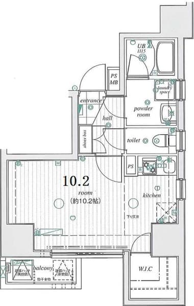 Caldo池袋R 11階の間取り 1