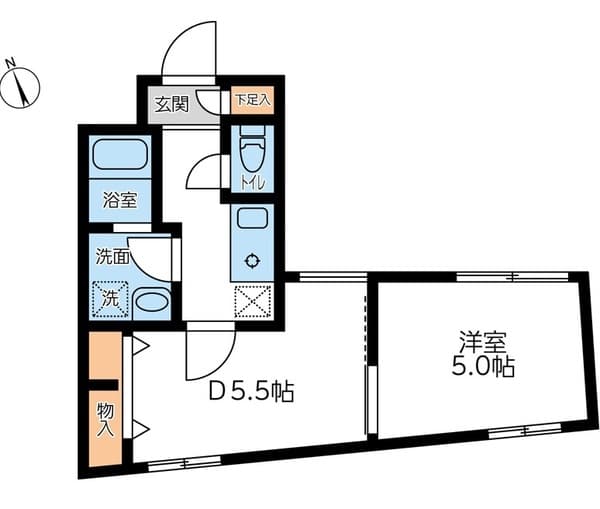 コンポジット早稲田 4階の間取り 1