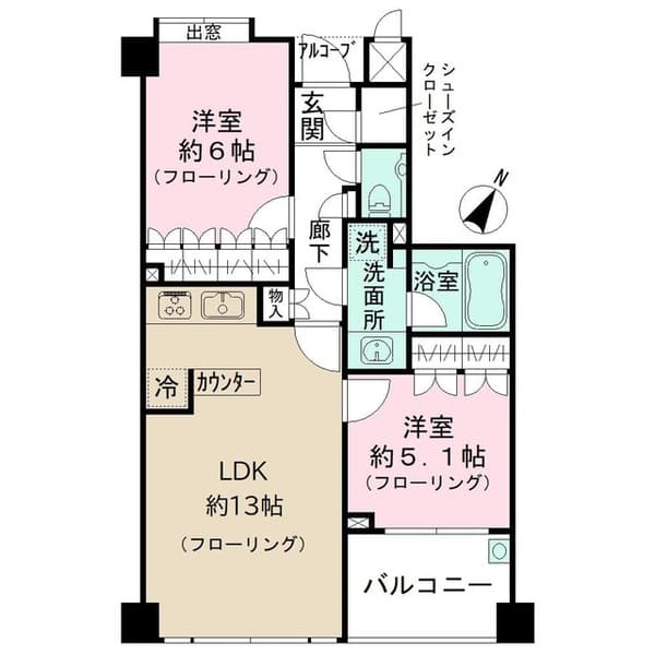 グラーサ三軒茶屋 3階の間取り 1