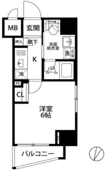 フェニックス椎名町駅前 3階の間取り 1