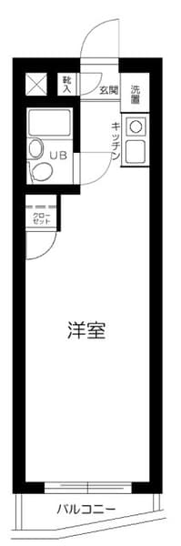 東向島駅 徒歩5分 マンション 4階の間取り 1