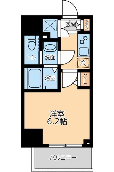 プライマル品川大森海岸 3階の間取り 1