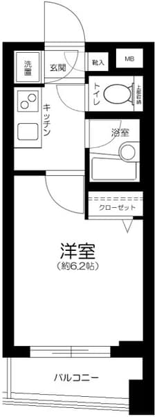 乃木坂駅 徒歩7分 マンション 1階の間取り 1