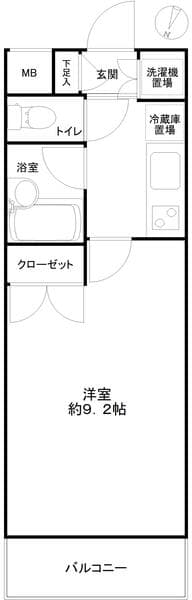 ビバリーホームズ柿の木坂 5階の間取り 1