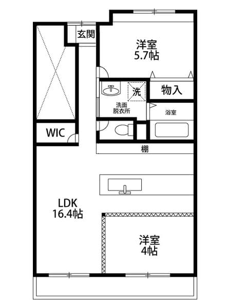 プリメール柳島 11階の間取り 1